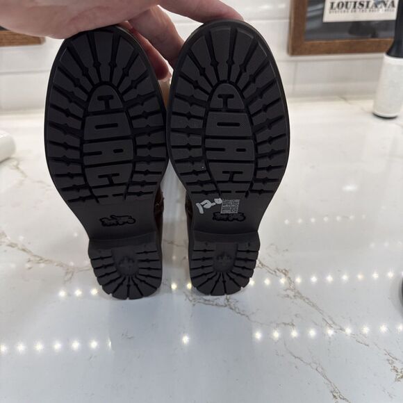 $275 COACH Faith Knee-High Lug Sole Leather Riding Boot Black New 5B - Picture 8 of 8